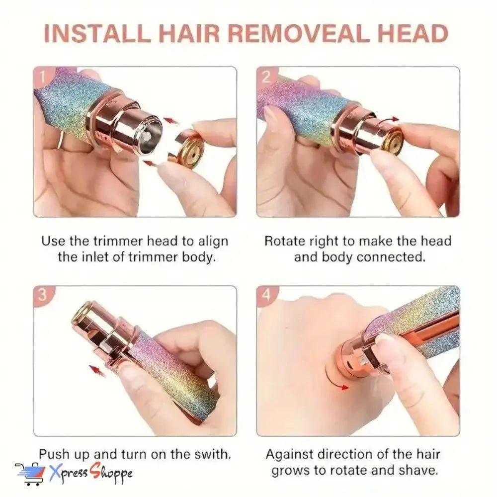 ✨ 2 - in - 1 Electric Eyebrow Trimmer & Facial Hair Remover for Women - Trends Nest