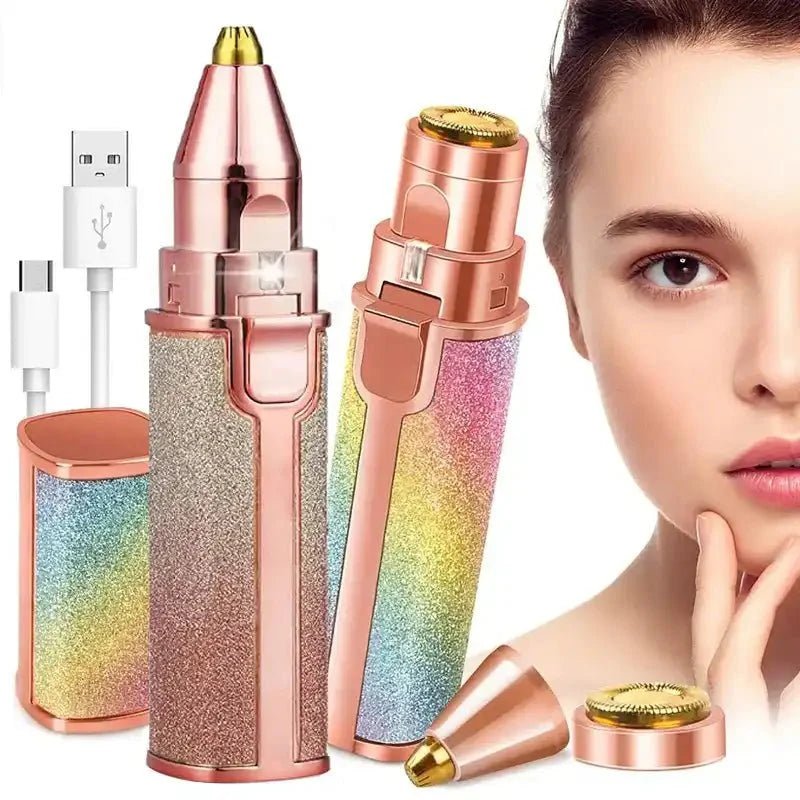 ✨ 2 - in - 1 Electric Eyebrow Trimmer & Facial Hair Remover for Women - Trends Nest