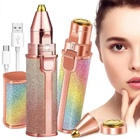 ✨ 2 - in - 1 Electric Eyebrow Trimmer & Facial Hair Remover for Women - Trends Nest
