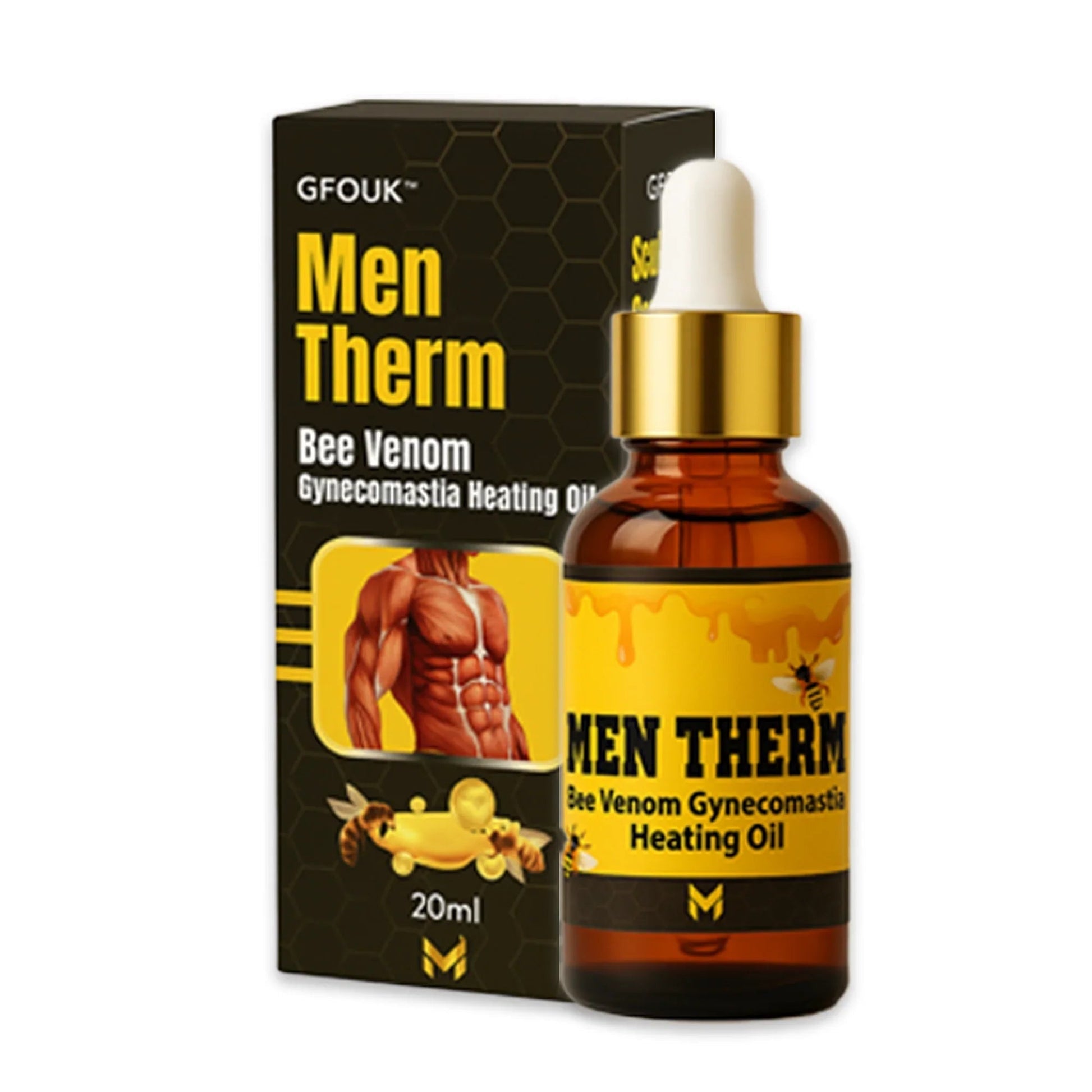 Chest Fat Bee Venom Gynecomastia Heating Oil - Trends Nest