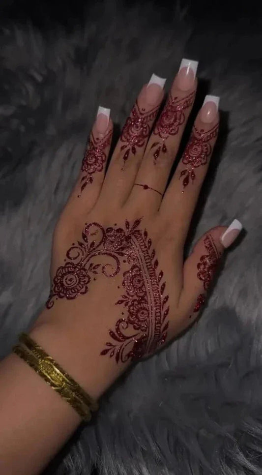 Sparkling Glitter Gel Cone Mehndi - Trends Nest