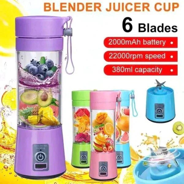 USB Rechargeable Juicer Blender 6 Blades - Trends Nest